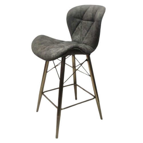 صندلی کانتر زین اسبی پایه چوبی